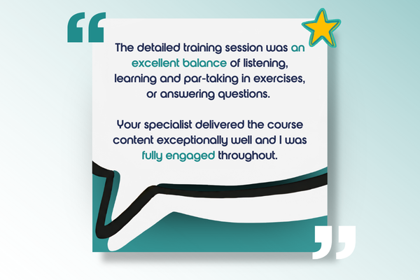 Training testimonial quote