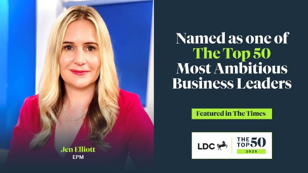 Image for Jen Elliott named one of the UK’s Top 50 Most Ambitious Business Leaders for 2025
